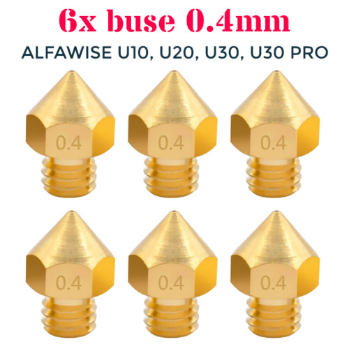 Buse 4mm embout nozzle - 6x, 0.4mm