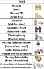 Ugello MK8 0,1-1,5 mm per i3