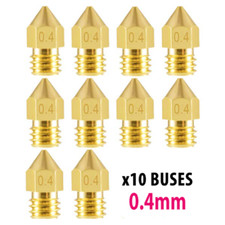 10x Buse Nozzle 0.4mm laiton